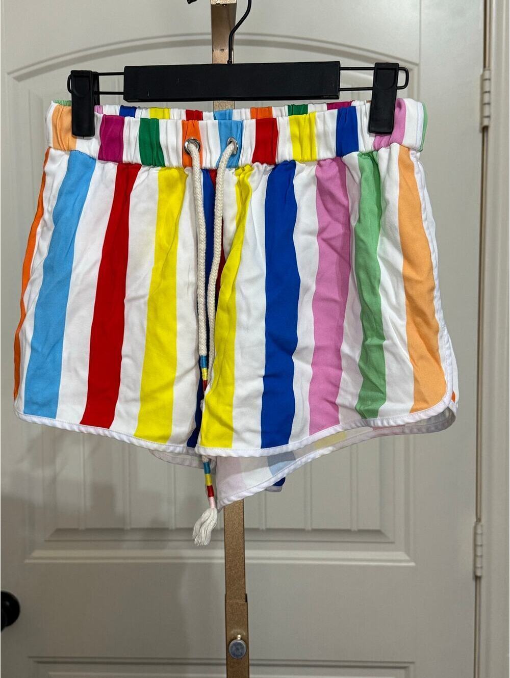 Mira Mikati Striped Mini Short Size Medium
